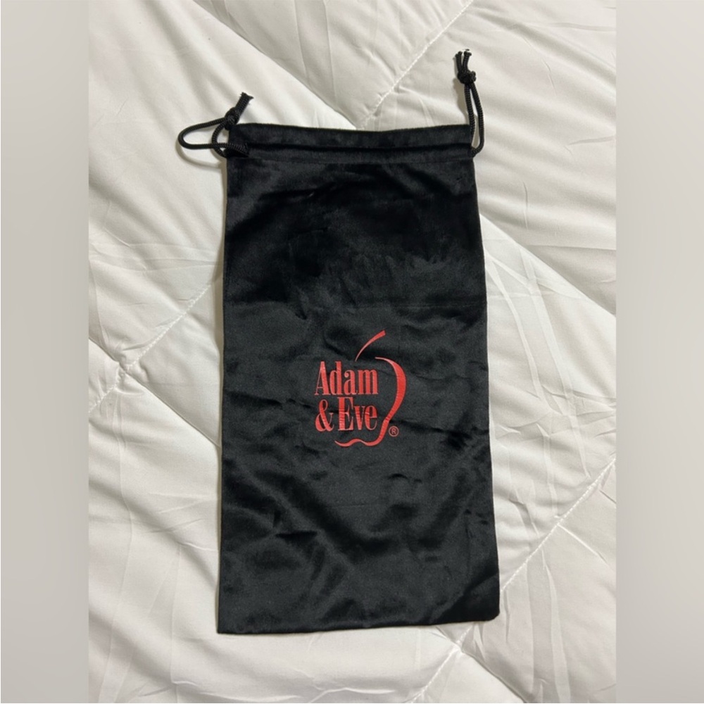 FREE New Adam & Eve Adult Store Stockings Vintage Black Dust Velvet Bag